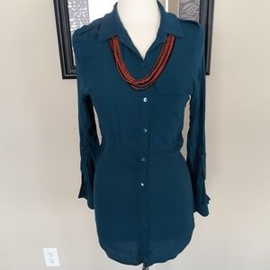Bobeau Button Blouse